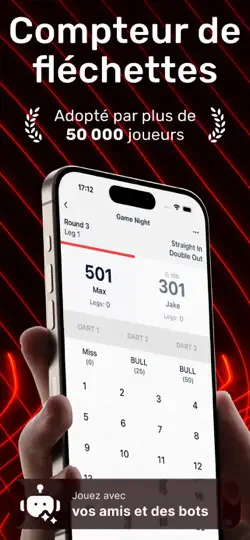 Capture d'écran de DartsOn: Compteur Fléchettes sur iPhone 1