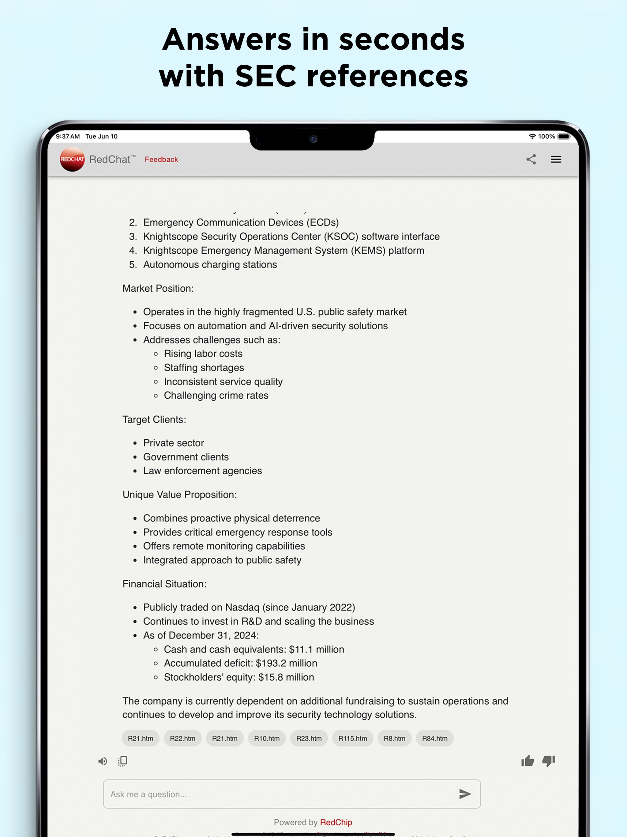 RedChat: AI Stock Research