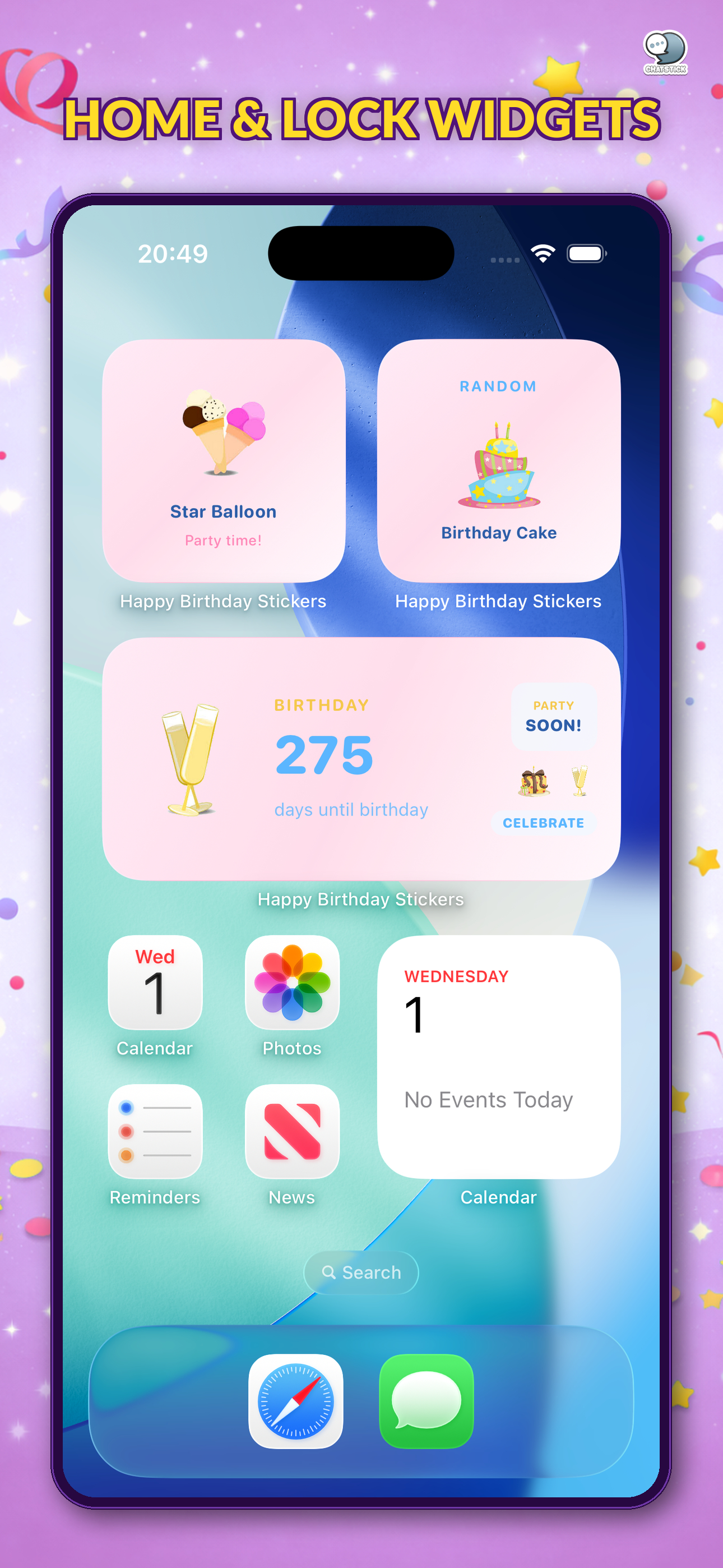 Happy Birthday Stickers by CS screenshot 8