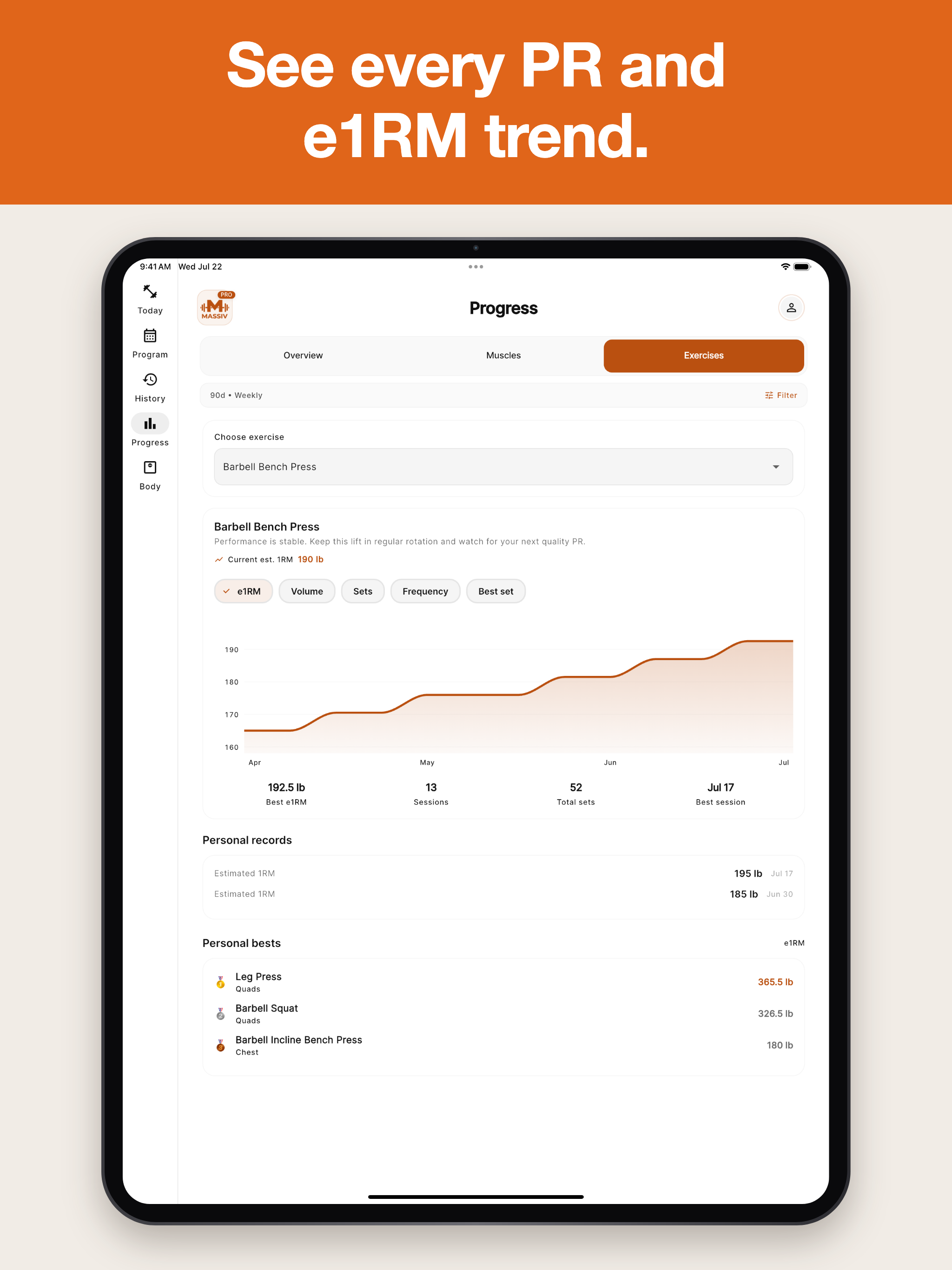 Massiv: Gym Workout Tracker screenshot 15