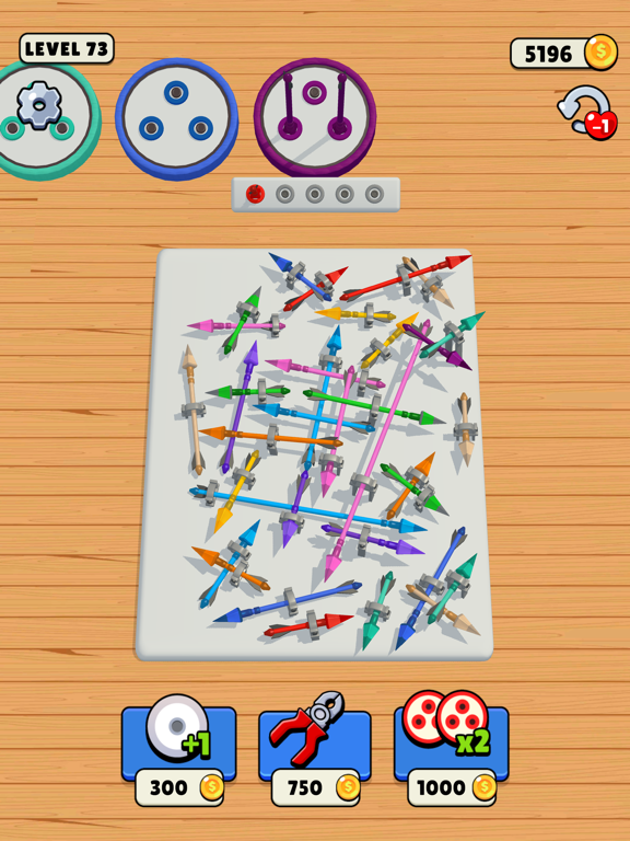 Screw Nut Puzzle iPad screenshot 2 - Games app