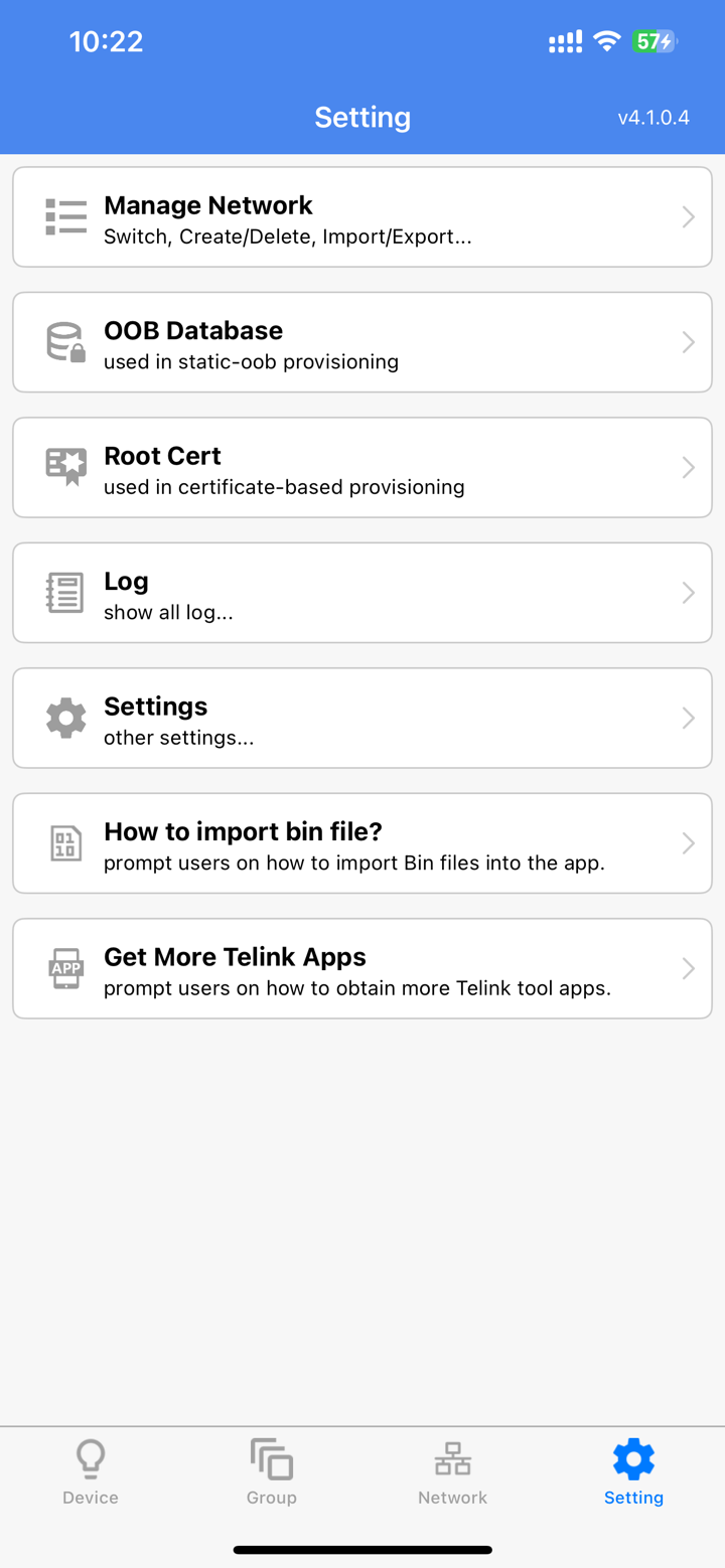 TelinkSigMesh screenshot 6
