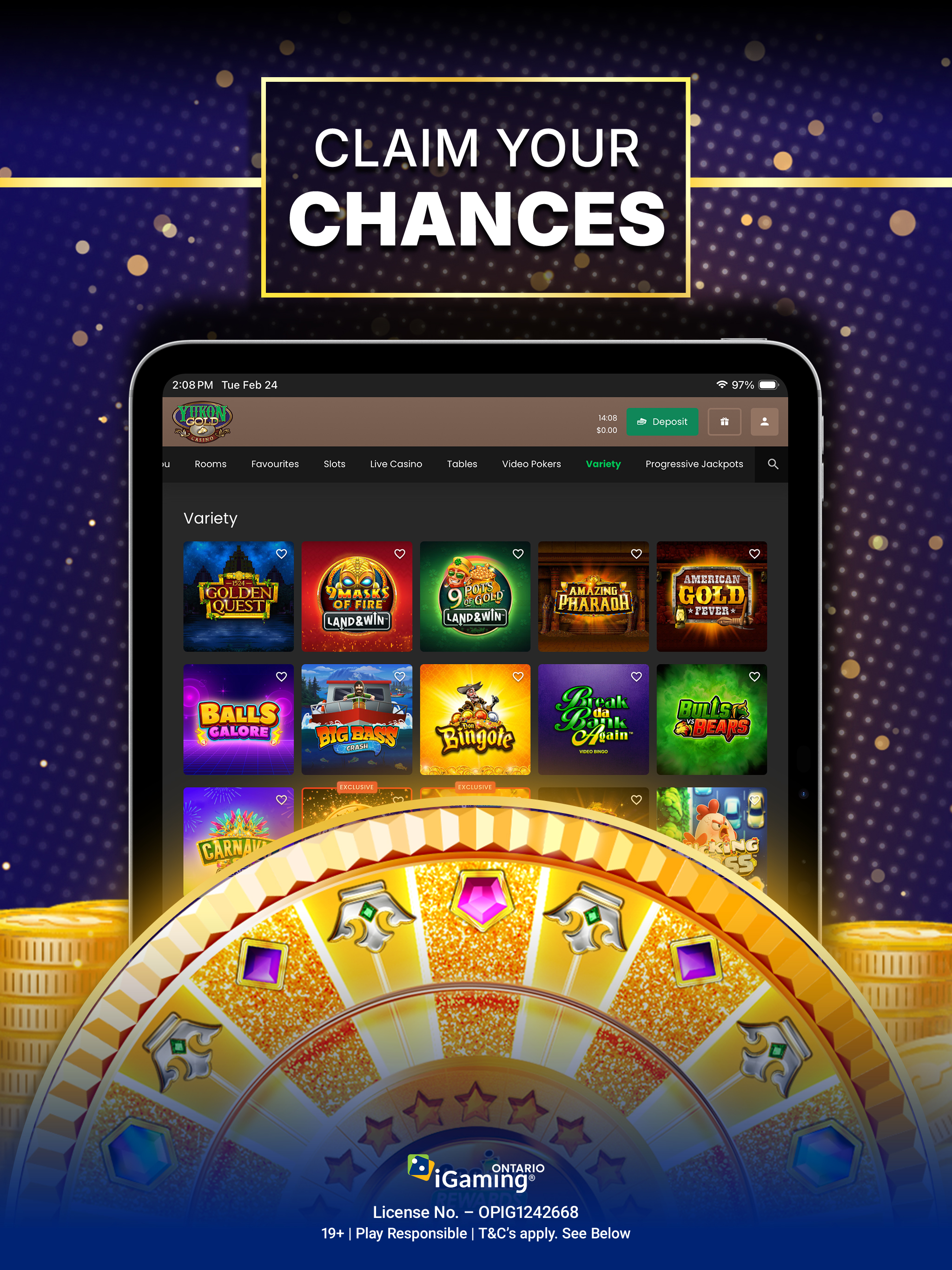Yukon Gold Casino Ontario screenshot 11