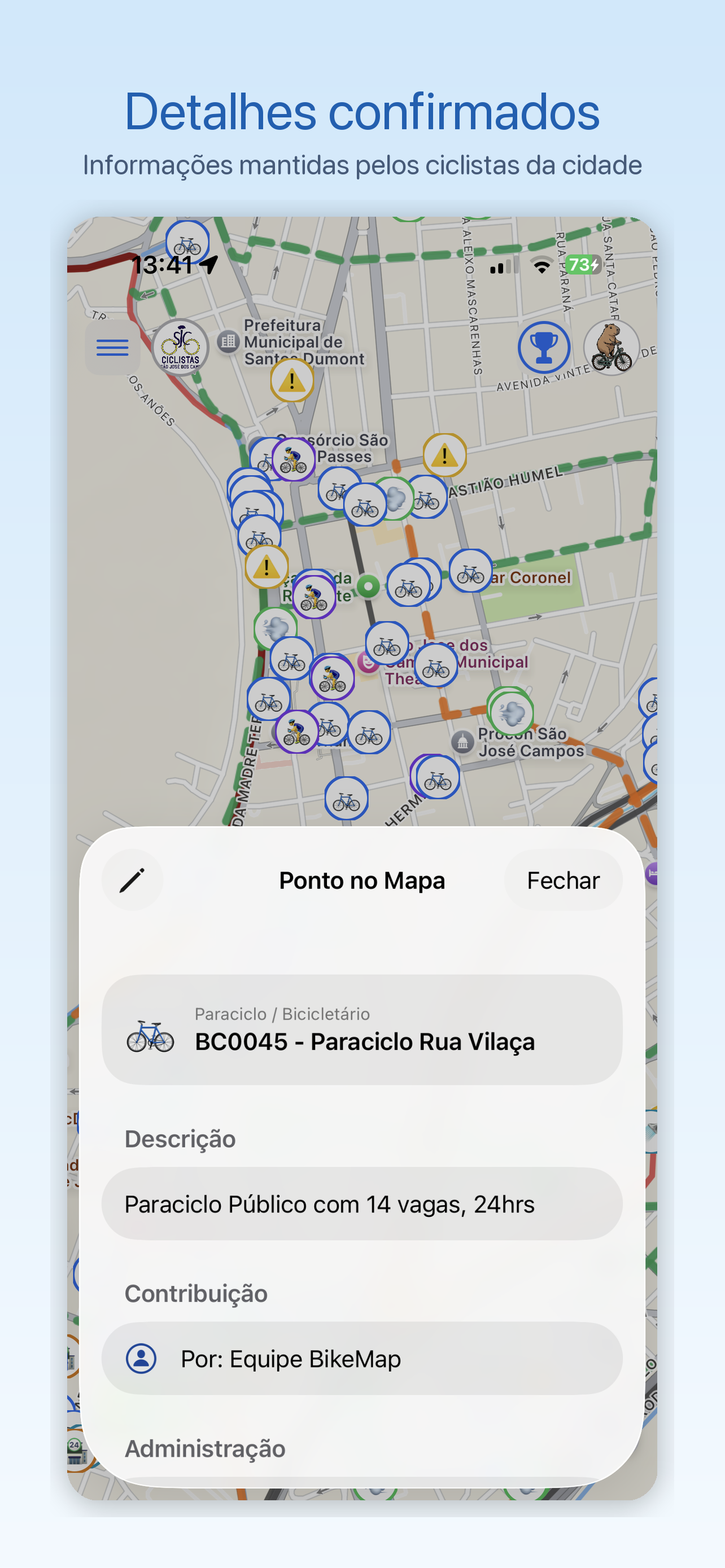 BikeMap SJC screenshot 5