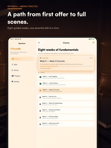 Riffsmith: AI Improv Practice iPad screenshot