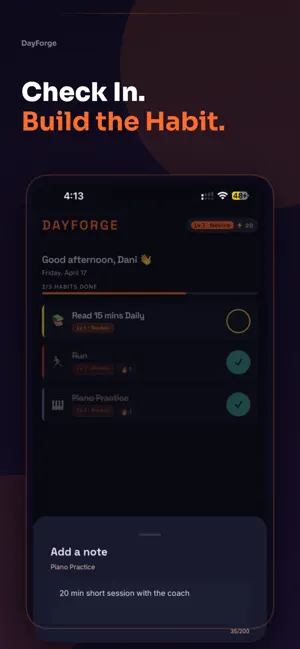 DayForge: Habit Streaks screenshot 1