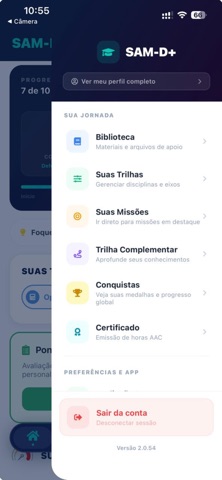 SAM-D+ iPhone screenshot