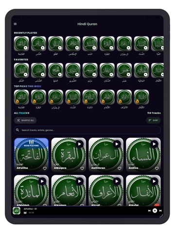 Hindi Quran MP3, Audio Offline iPad screenshot