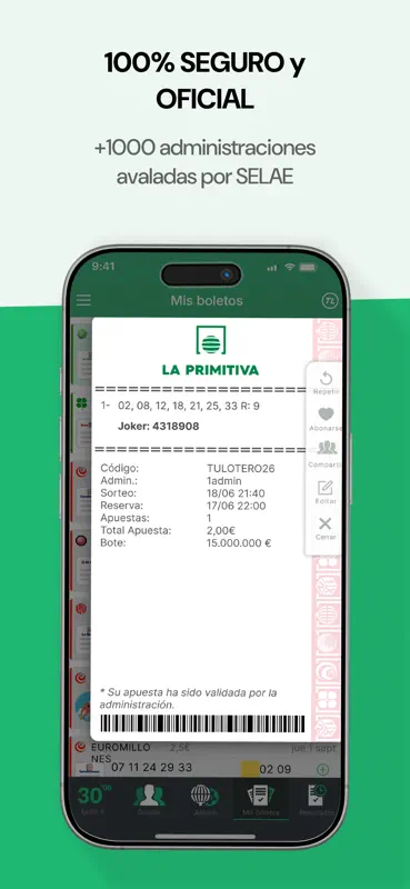 TuLotero compra Lotería online screenshot 7 of 9