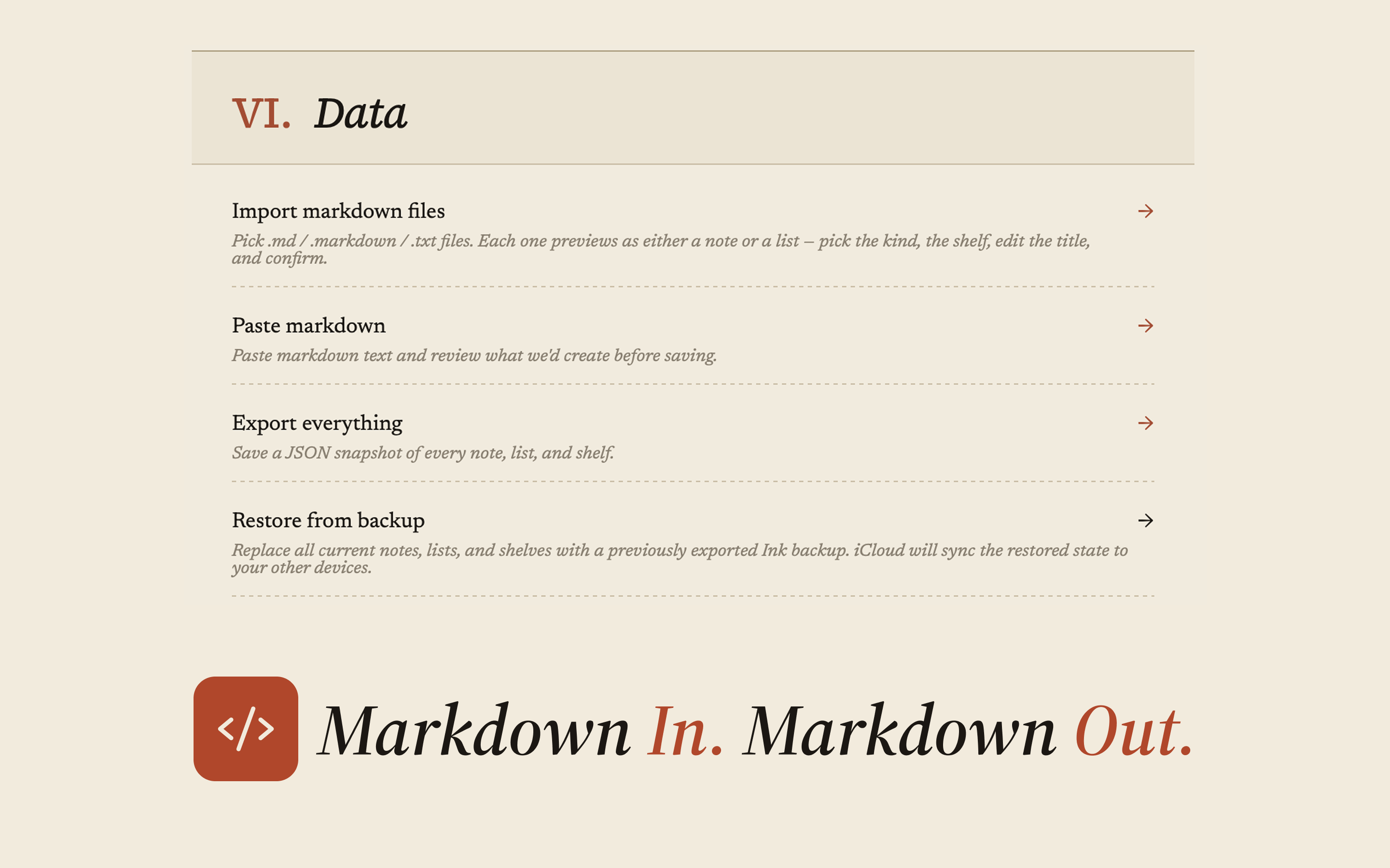 Ink. — Notes, Lists, & To-Dos