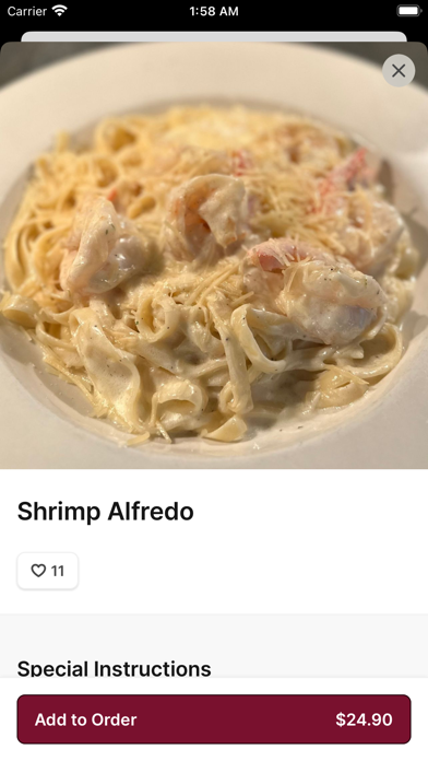 Ottavios Italian Restaurant Screenshot
