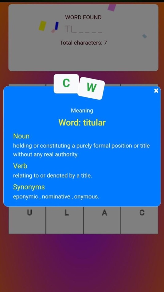 #3. Movie Word Puzzle Game (iOS) Podle: Sureshkumar Venkatesan