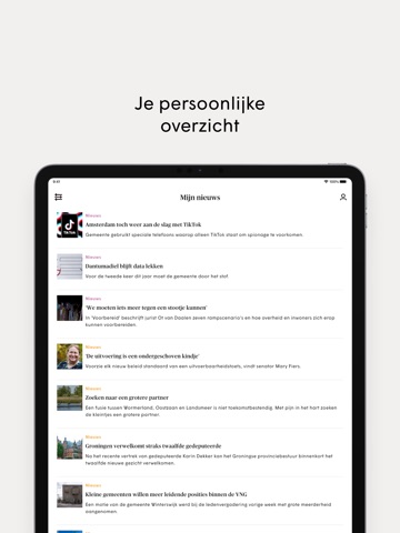 Binnenlands Bestuur Nieuws App iPad screenshot 5