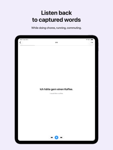 Bilingualizer iPad screenshot