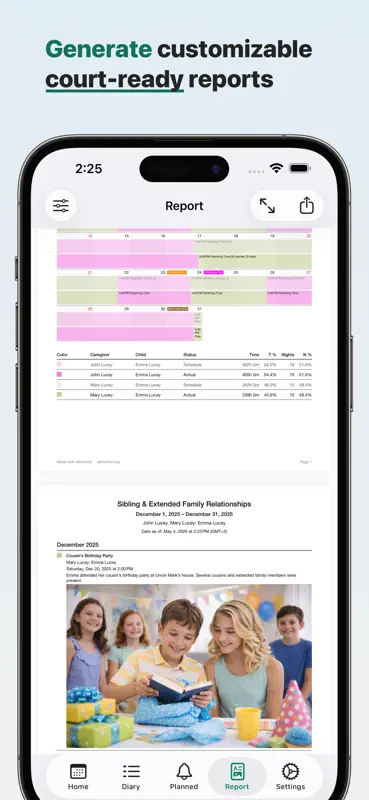 Alimentor 2: Custody Tracker screenshot 5 of 9