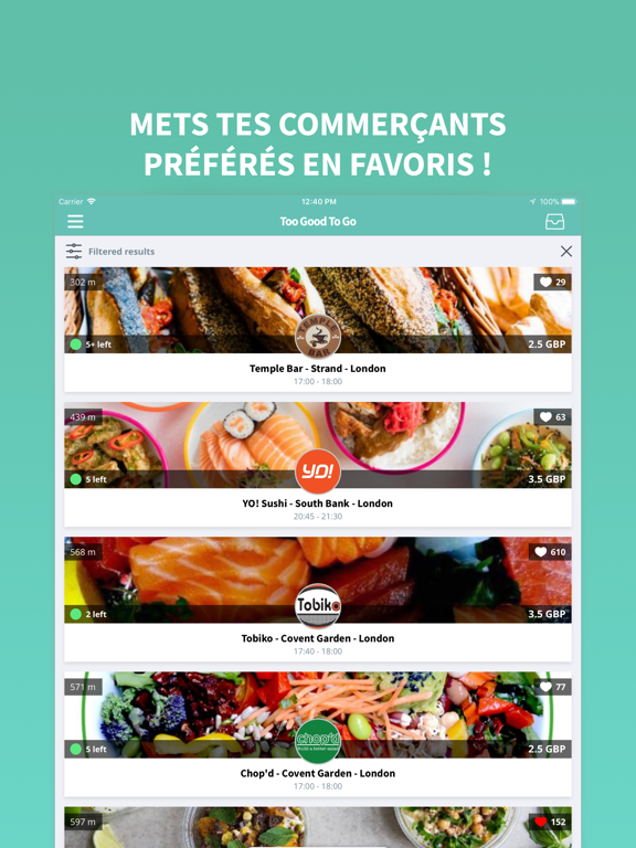 Screenshot #4 pour Too Good To Go : pas de gaspi