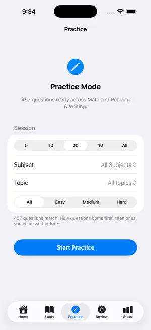 PrepForge: SAT screenshot 2
