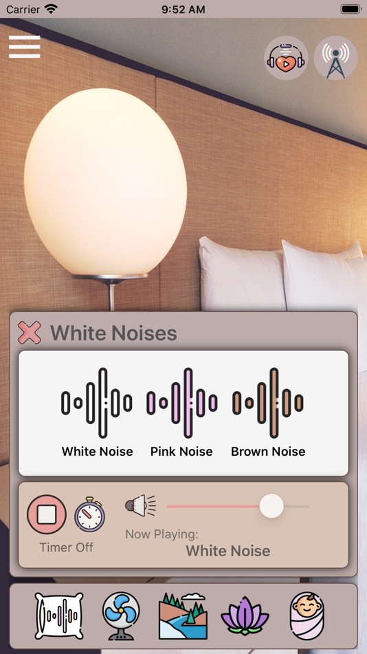 #2. zzZ White Noise Sound Machine (iOS) 由: Mohamed Ezzat