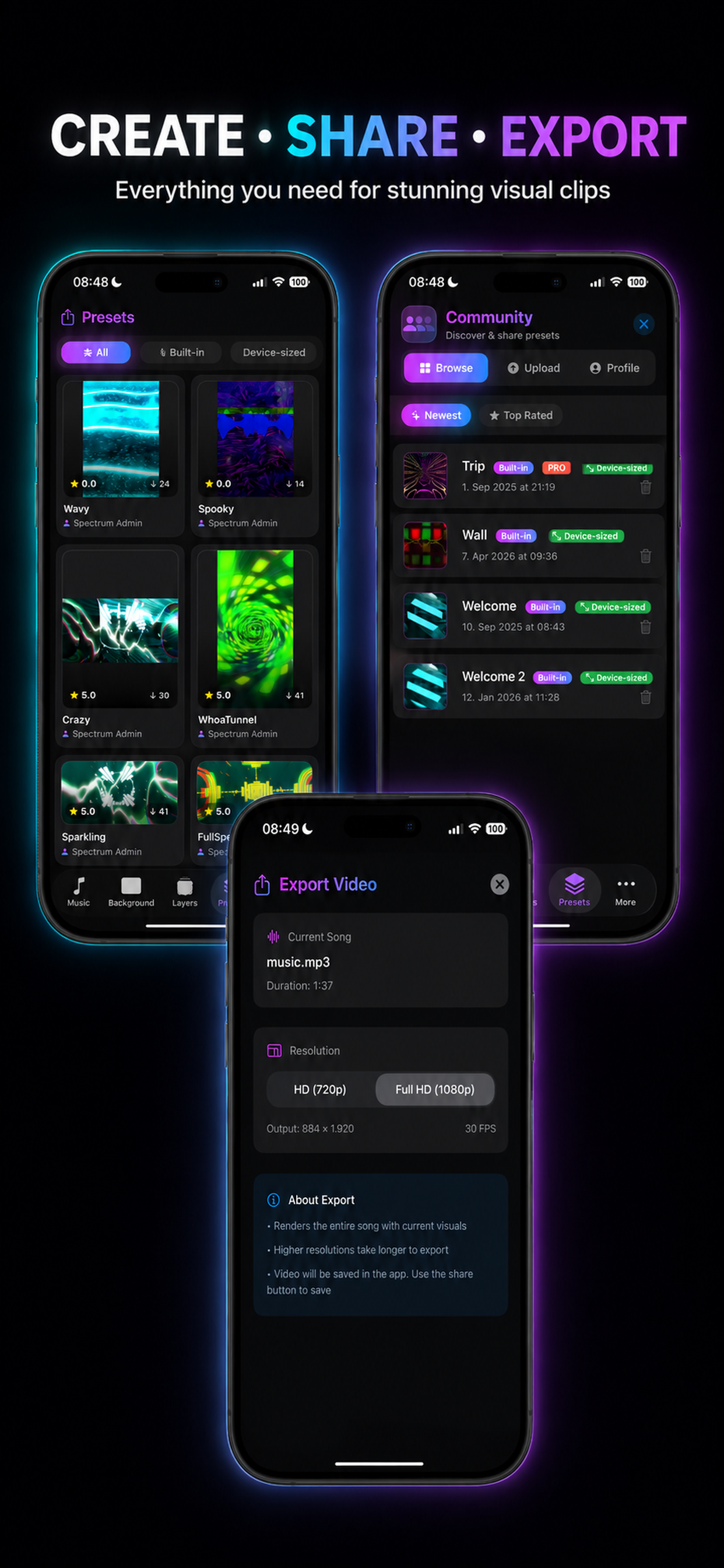 Music Visualizer - Spectrum FX