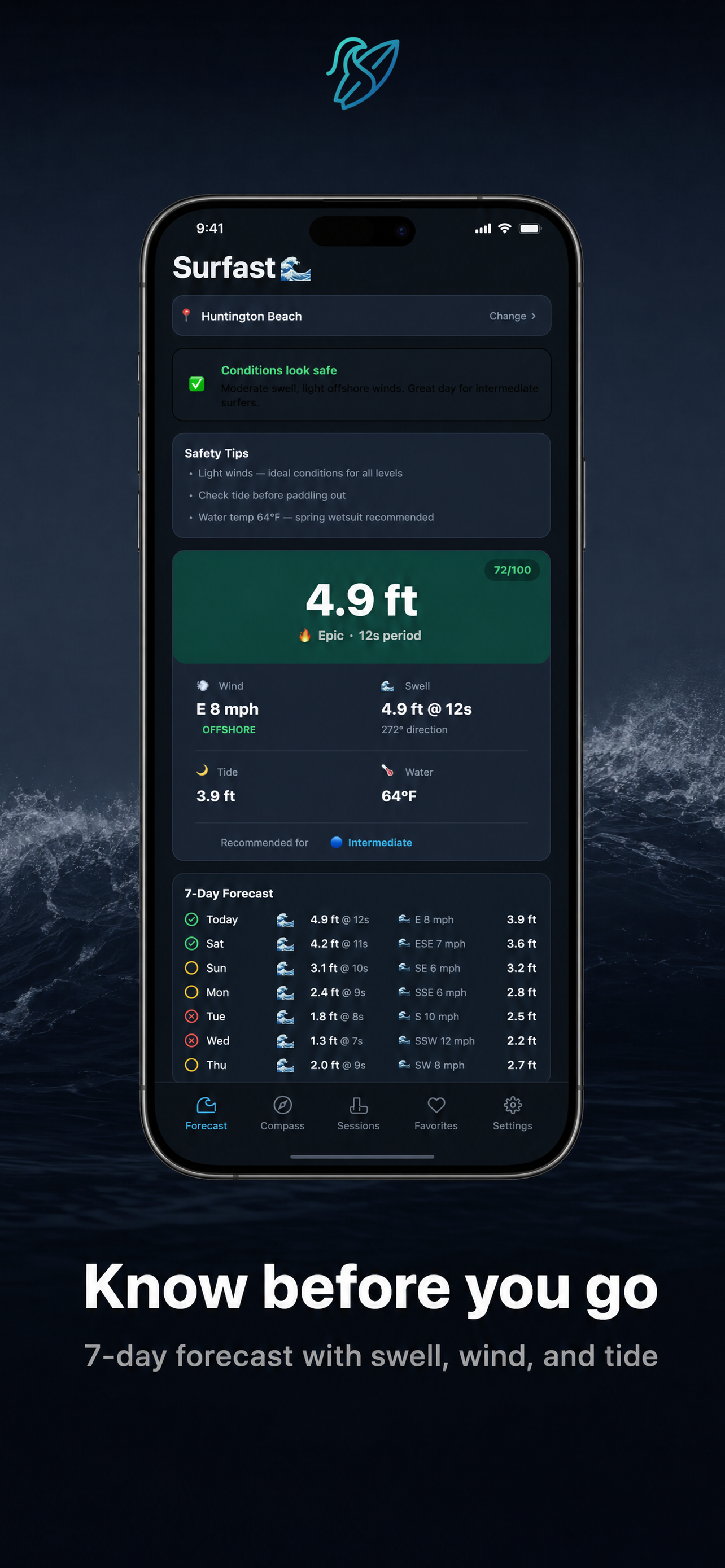 Surfast: Surf & Wave Tracker screenshot 2