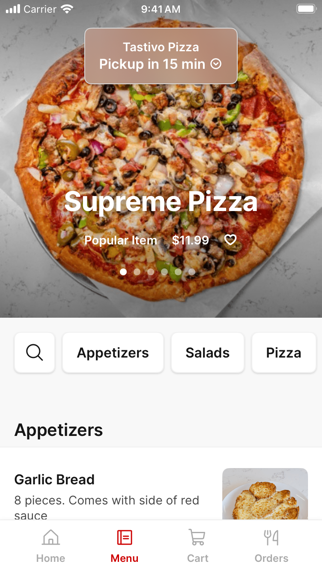Tastivo Pizza iPhone screenshot 2 - Food & Drink app