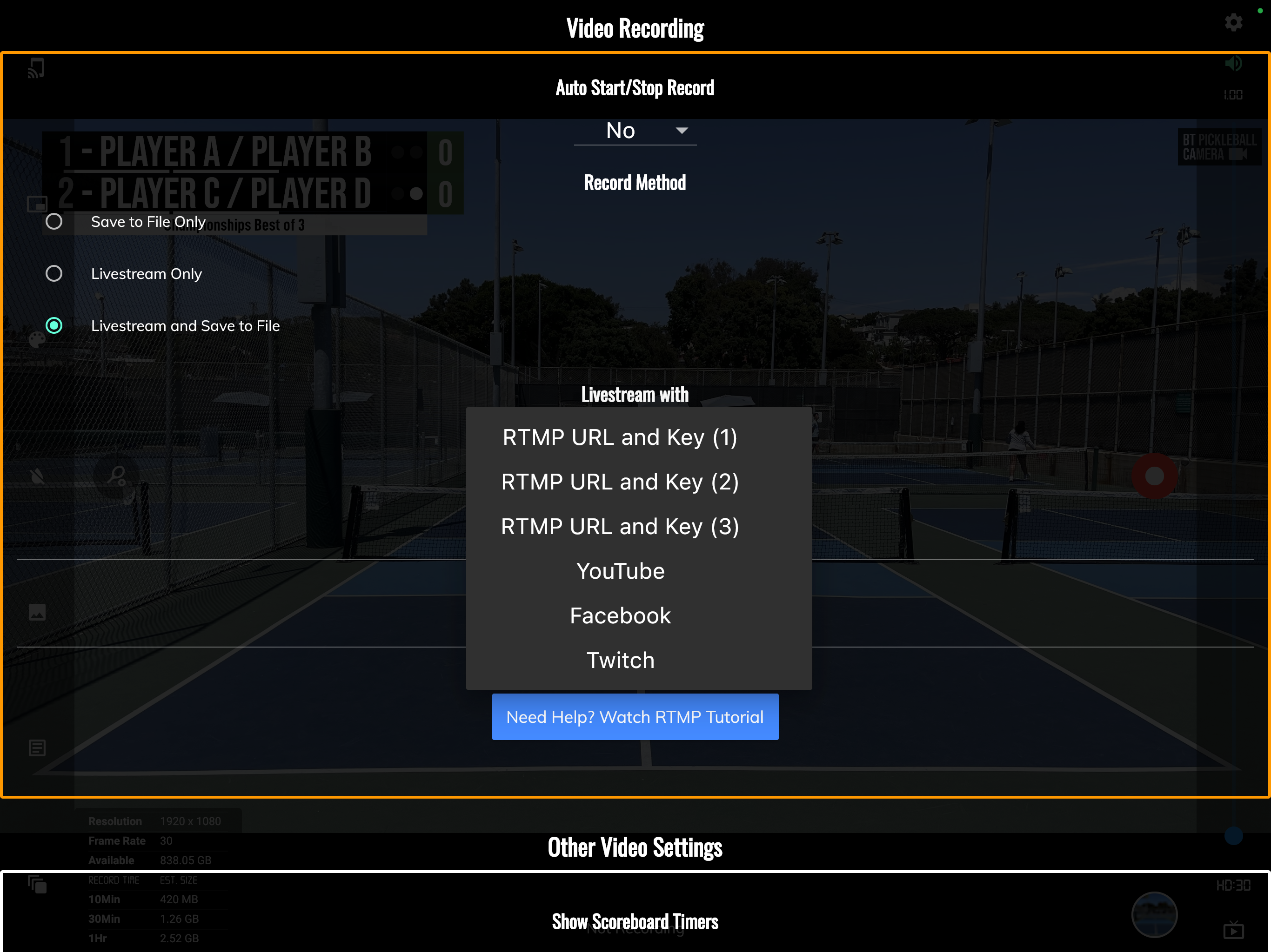 BT Pickleball Camera screenshot 15