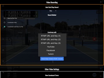 BT Pickleball Camera iPad screenshot
