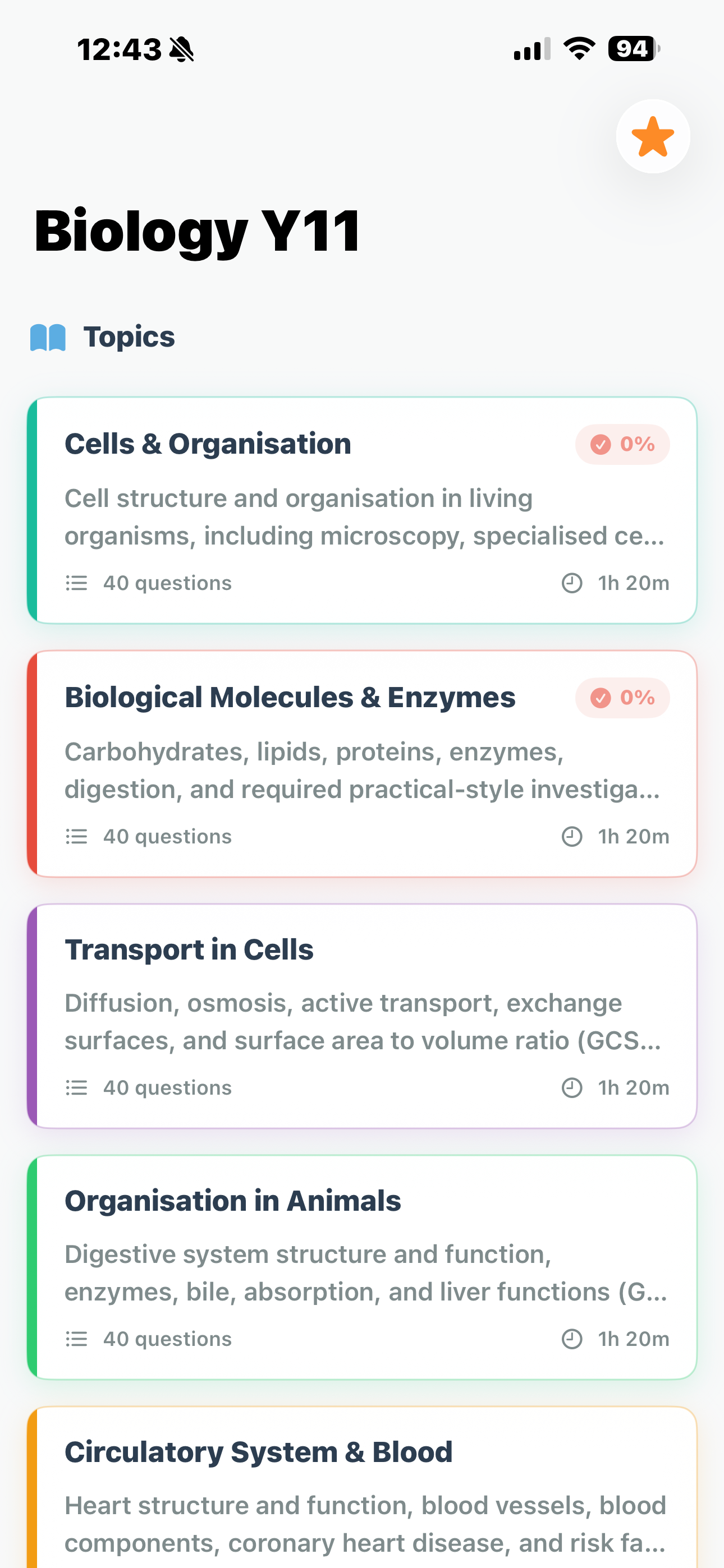 Biology Y11