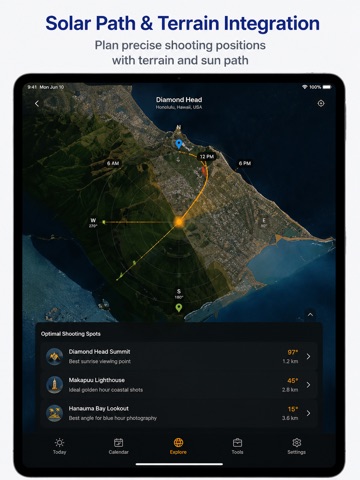 SolarTrack: Sun & Golden Hour iPad screenshot
