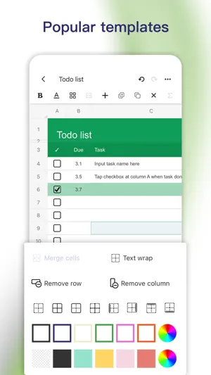 Simple Spreadsheet:view & edit screenshot 2
