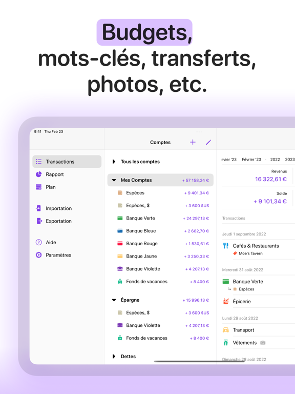 Screenshot #6 pour Gestion de budget - Money Flow