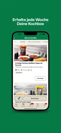 Screenshot von HelloFresh: Kochbox & Rezepte auf dem iPhone 5