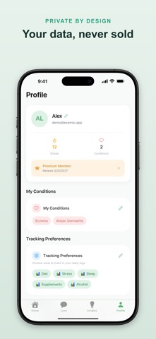 Exemio: Eczema Symptom Tracker Screenshot 4 of 7