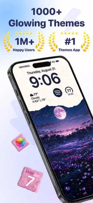 iGlam: 4K Themes, Wallpapers iPhone screenshot 1