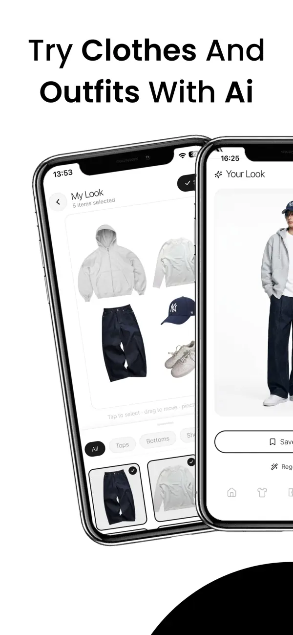Screenshot #2 pour WearlyAI - AI Closet & TryOn