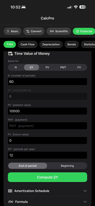 TVM Financial Cal Screenshot 4 of 6