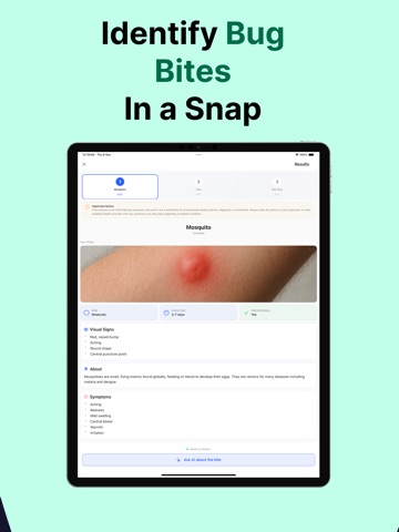 Bug Bite Identifier: AI Scan iPad screenshot