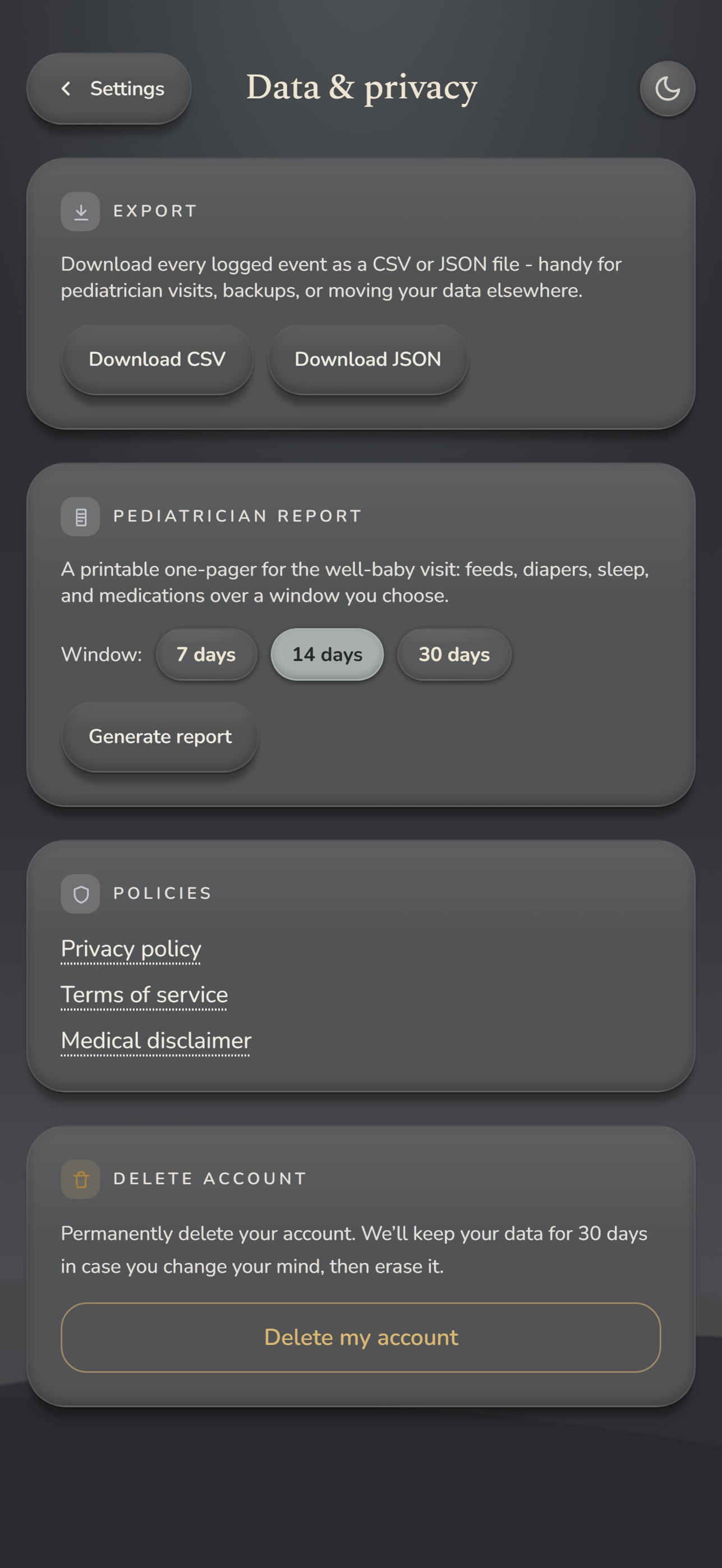 Screenshot 7 of Babylog: Baby Tracker & Book