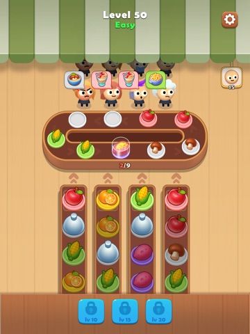 Food Puzzle : Sort n Merge iPad screenshot