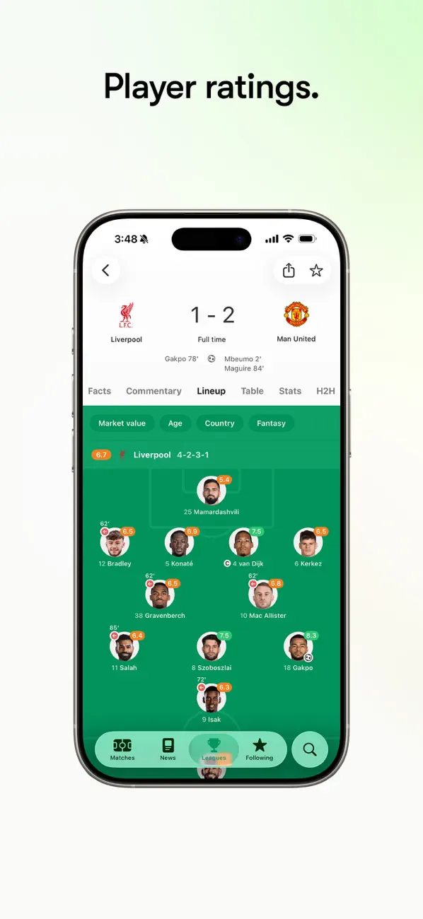#2. FotMob - Soccer Live Scores (iOS) 게시자: FotMob AS