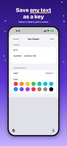Keyboard Clipboard: Snippets Screenshot 6 of 10