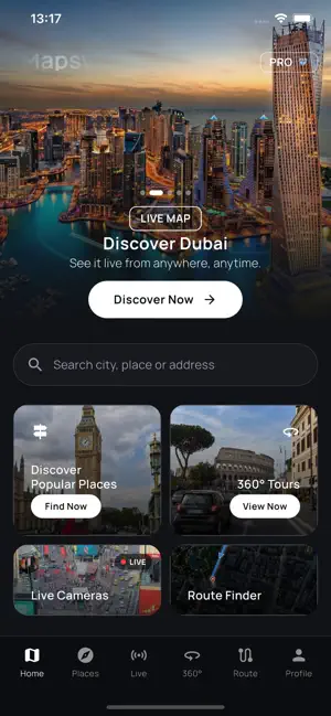 Mapsy: Live Earth Map & Cams screenshot 1