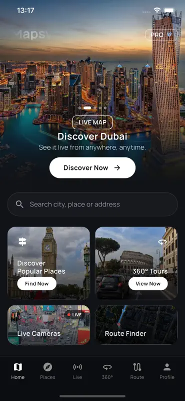 Mapsy: Live Earth Map & Cams screenshot 1 of 3