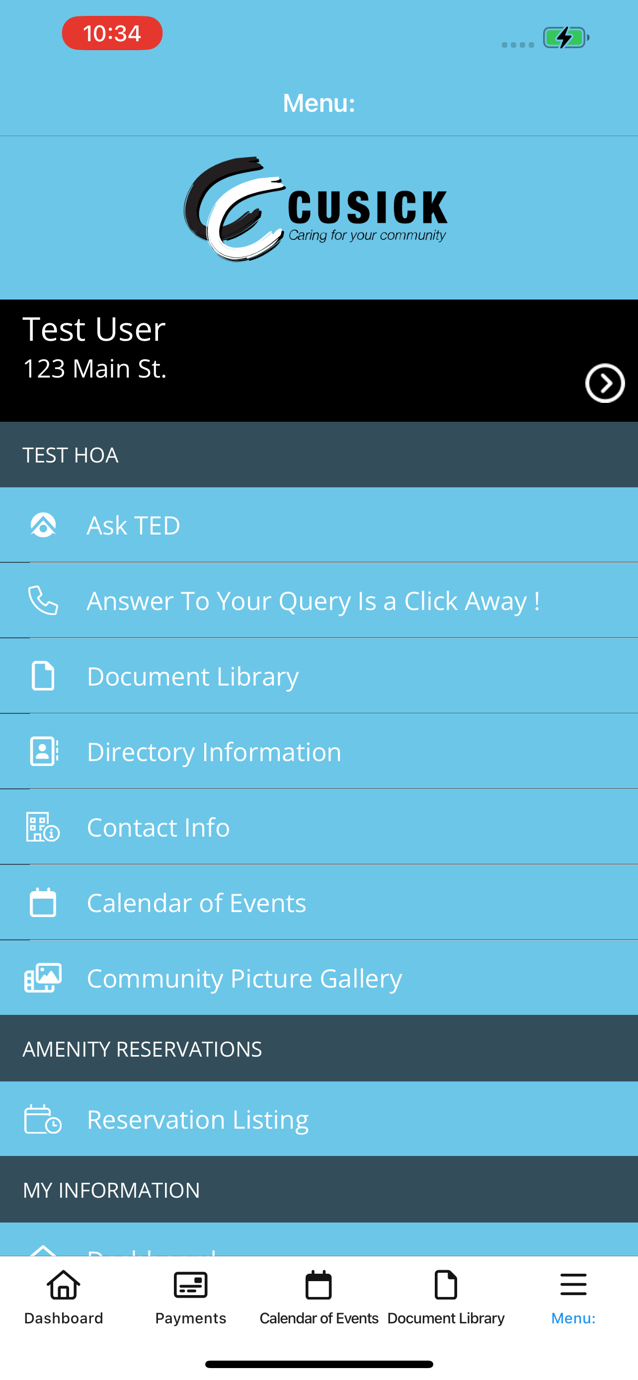 Cusick Association Portal