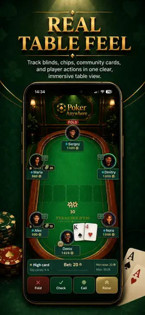 Poker Anywhere: Hold’em screenshot 2