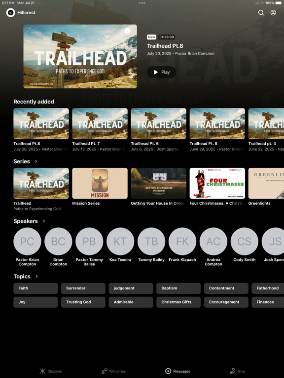 Hillcrest WA iPad screenshot 3 - Education app