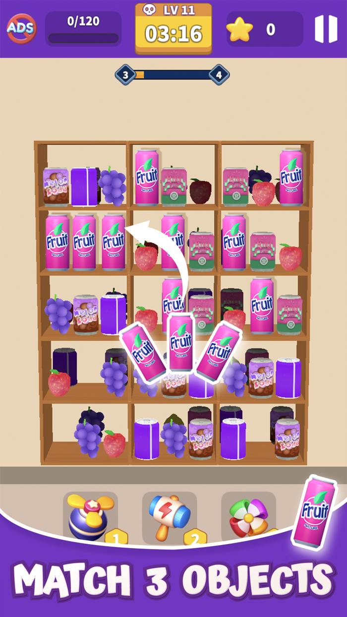 Goods Match Triple Sort Game