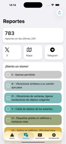 Sismo Detector App Store preview screenshot 3