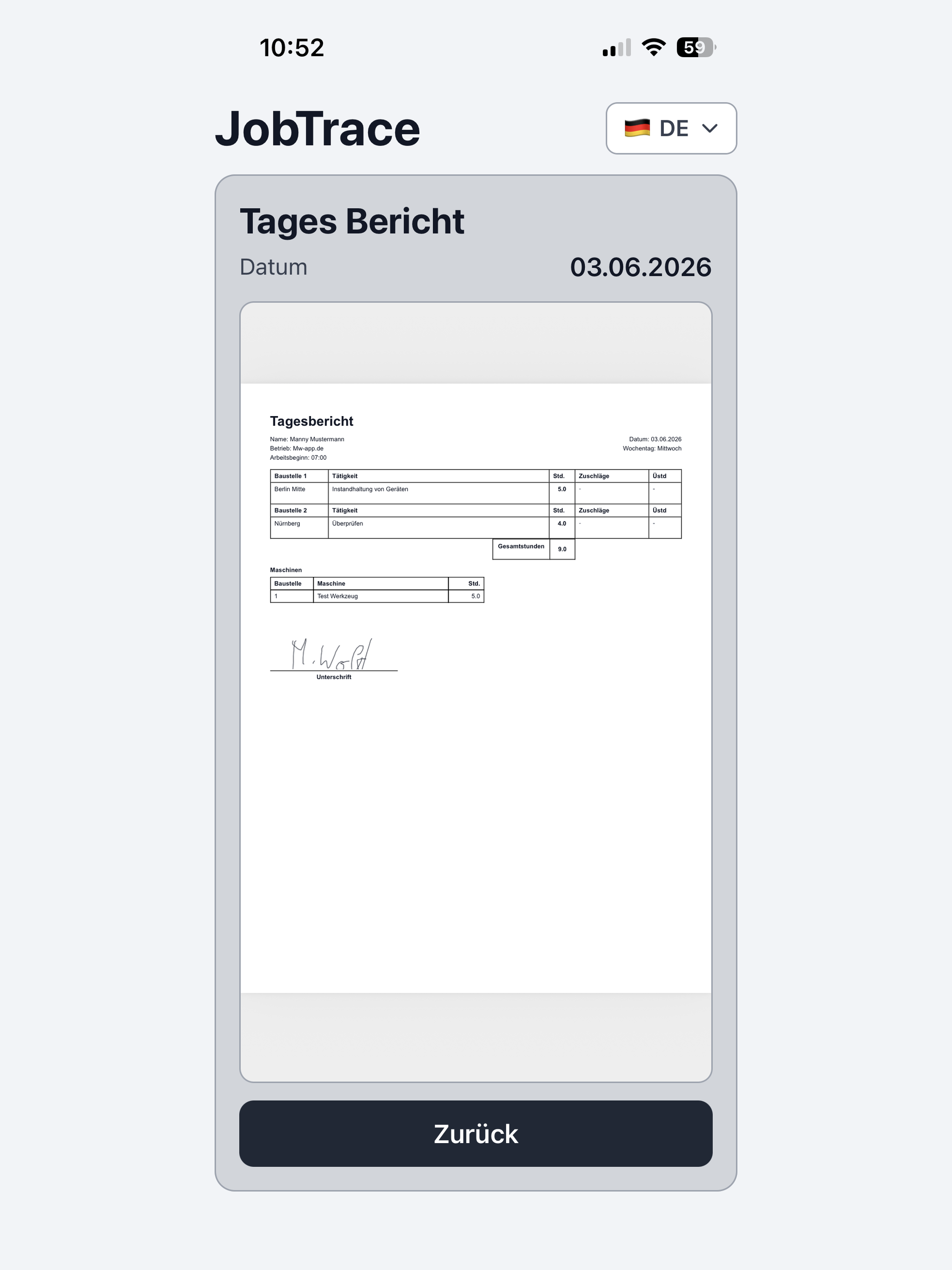 JobTrace screenshot 14