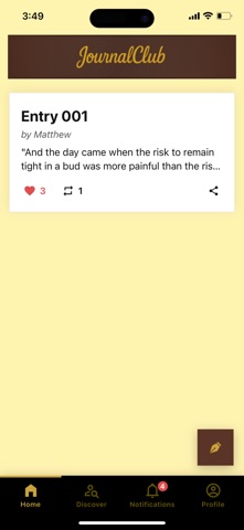 JournalClub: The real you screenshot